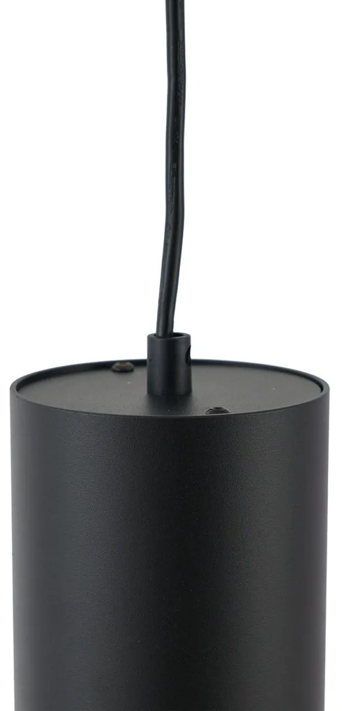 Lampada a sospensione nera moderna per sistema a binario monofase GU10 70mm - Iconic Holt