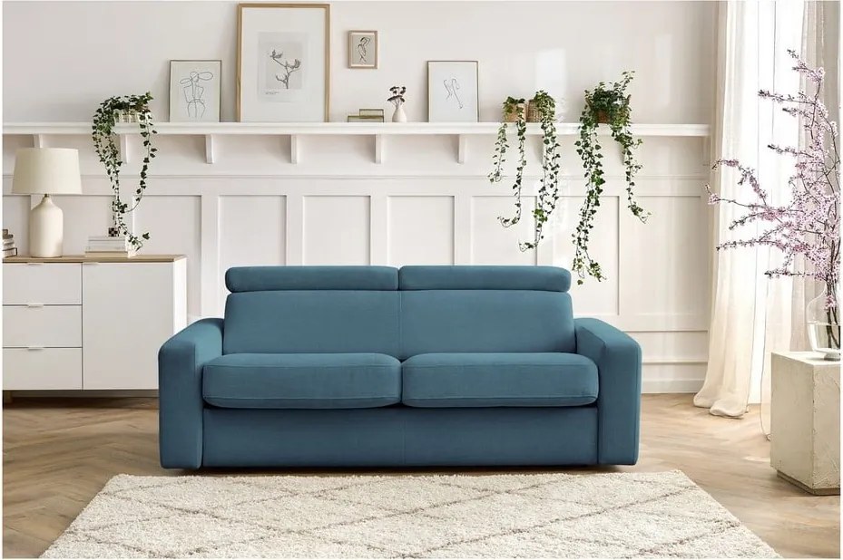 Divano blu allungabile 195 cm Monaco – Bobochic Paris