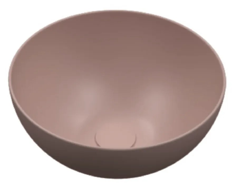 Lavabo D'Appoggio 40 Cm Lullaby "Meg" Rosa Opaco