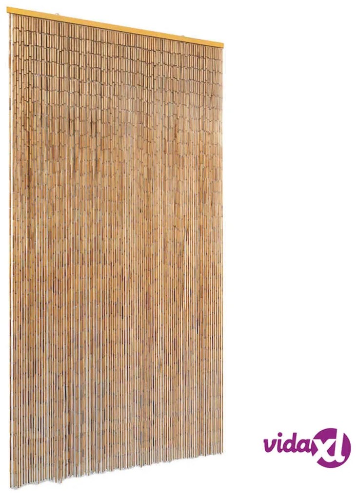 vidaXL Tenda Antimosche per Porte in Bambù 100x220 cm
