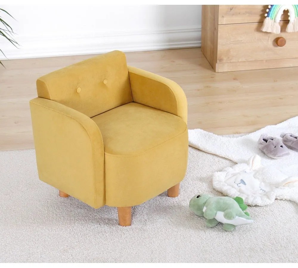 Poltrona gialla per bambini Volie - Artie