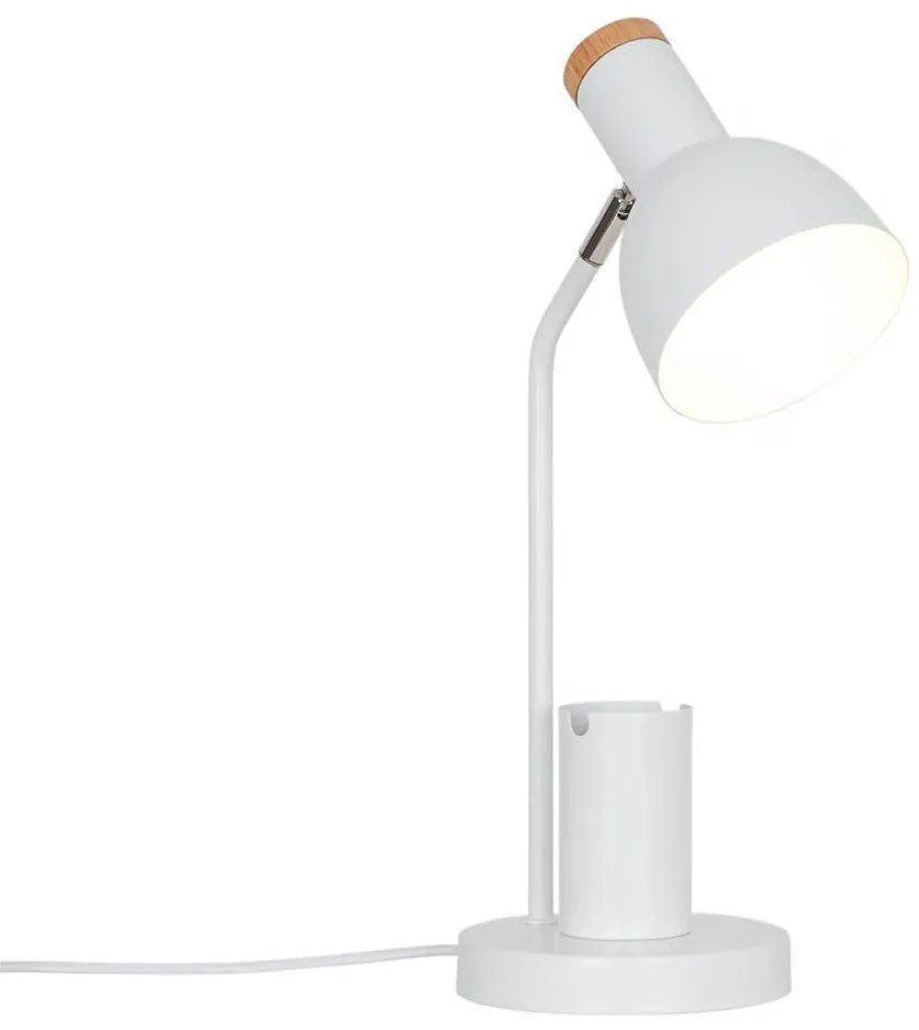 Nordlux - Lampada da tavolo DEVONE 1xE27/15W/230V bianca