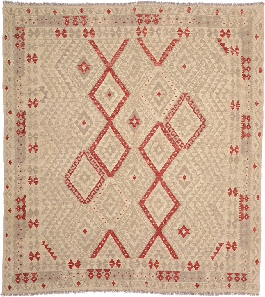 Kilim Tappeto 260 x 280 (Pakistan) Annodato A Mano