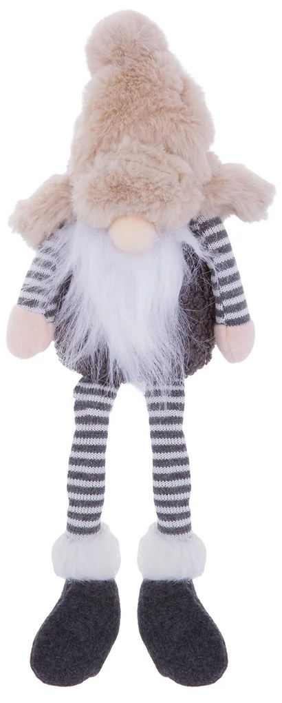 Gnomo Natale gambemolli 41 cm righe