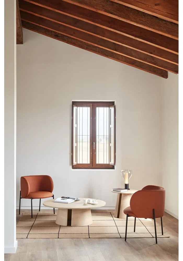 Poltrona in similpelle arancione Mogi - Teulat