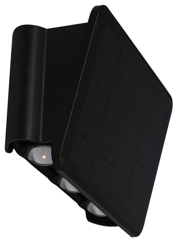 Applique a LED solare ALF LED/4W/1300 mAh 3000K IP54 nero