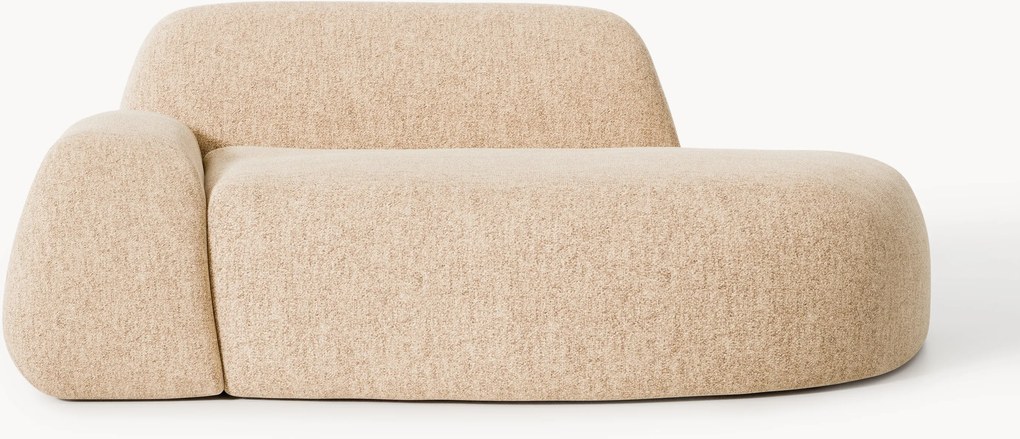 Divano 2 posti in bouclé con chaise longue Wolke