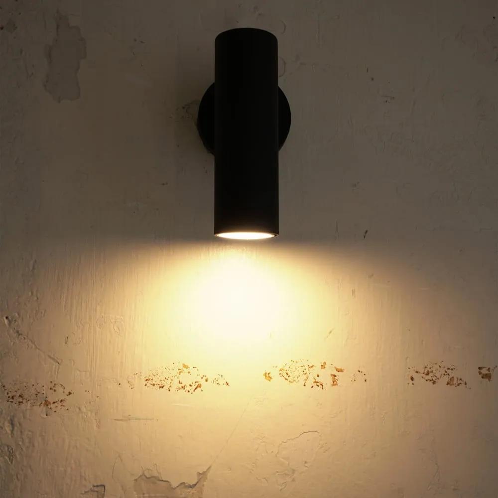 Lampada da parete nera, altezza 17 cm Milan - SULION