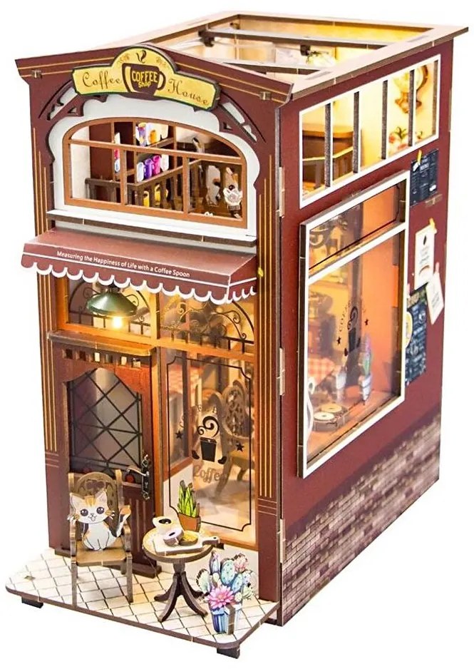 2Kids Toys - Puzzle 3D LED Fermalibri Caffè 2xAAA