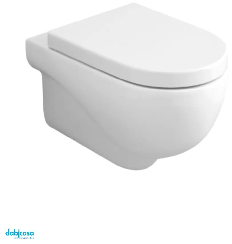 Azzurra Ceramica "Mini Nuvola" Wc Sospeso Con Brida Bianco Lucido