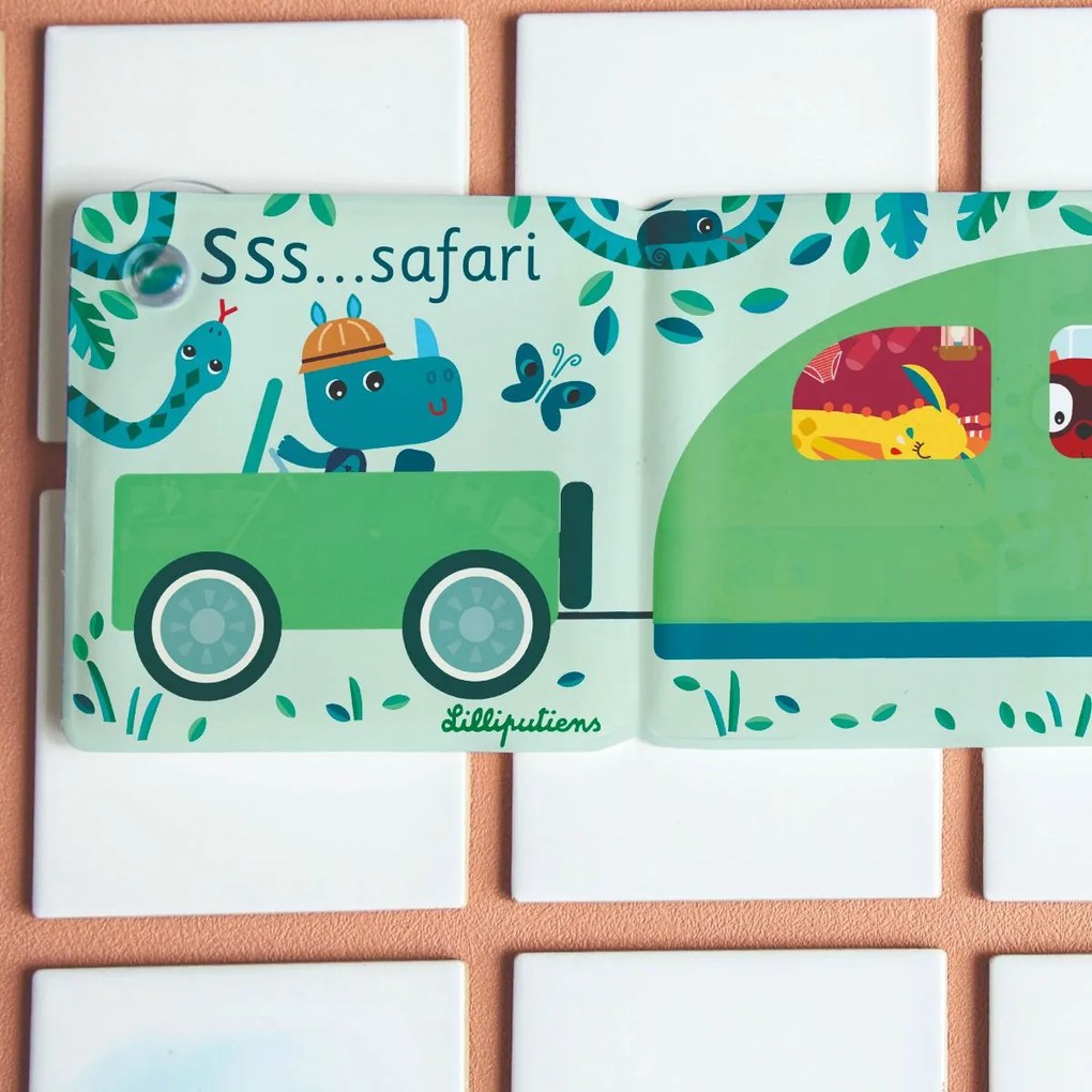 Lilliputiens - Pannello magico per il bagnetto - Safari
