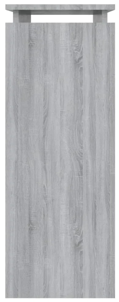 Tavolino consolle grigio sonoma 80x30x80 cm legno multistrato