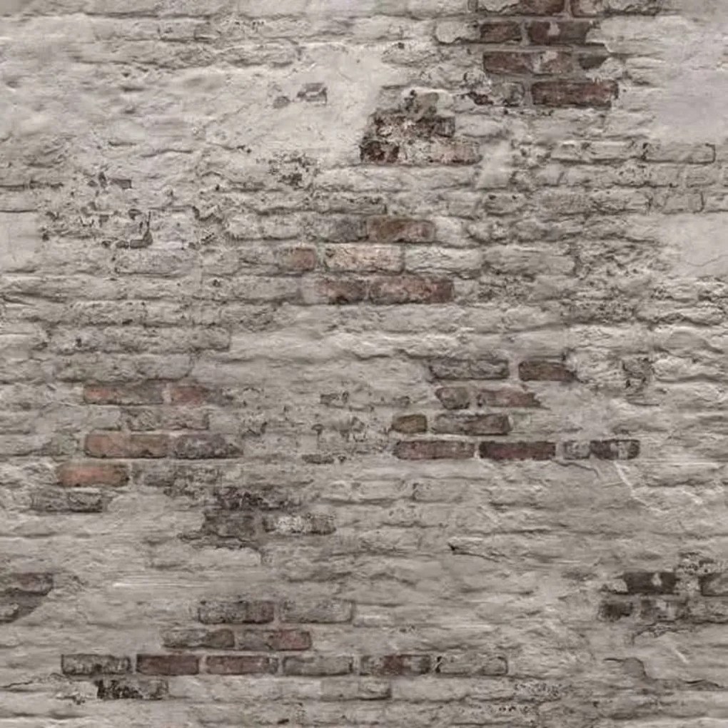 Fotomurale Old Brick Wall Grigio /