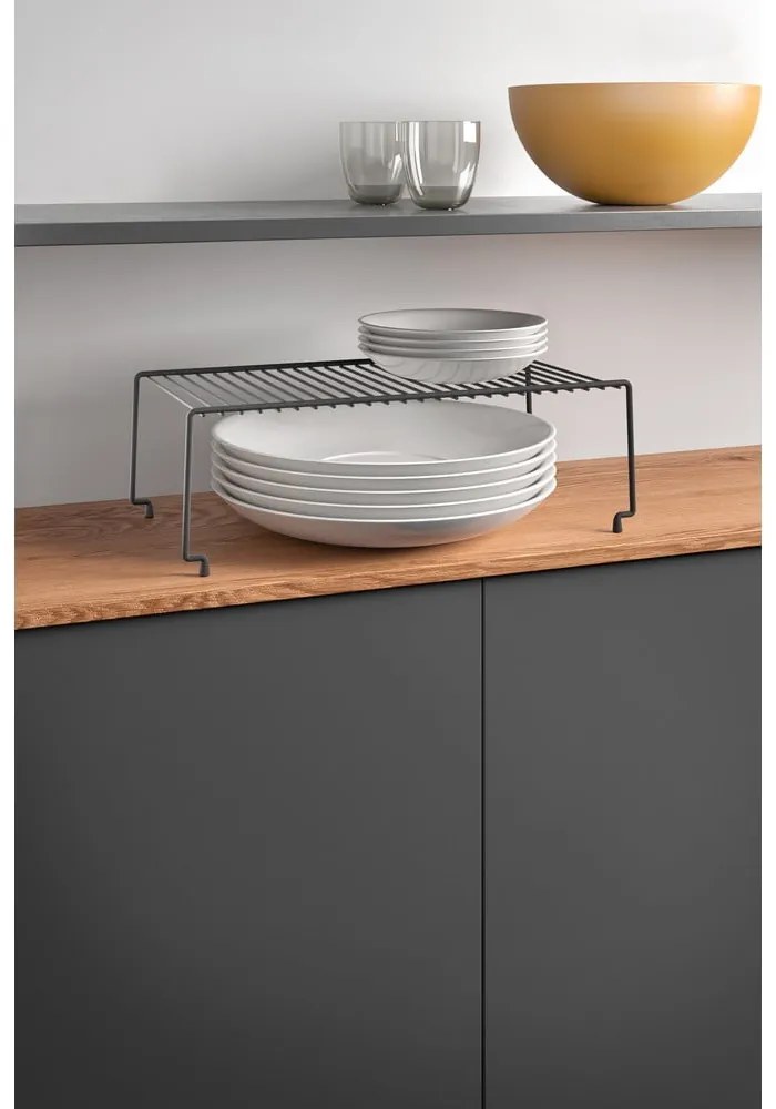 Ripiano aggiuntivo nero per cucina Lava Brooklyn - Metaltex