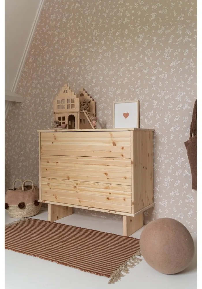 Cassettiera in legno di pino naturale Kommo - Karup Design