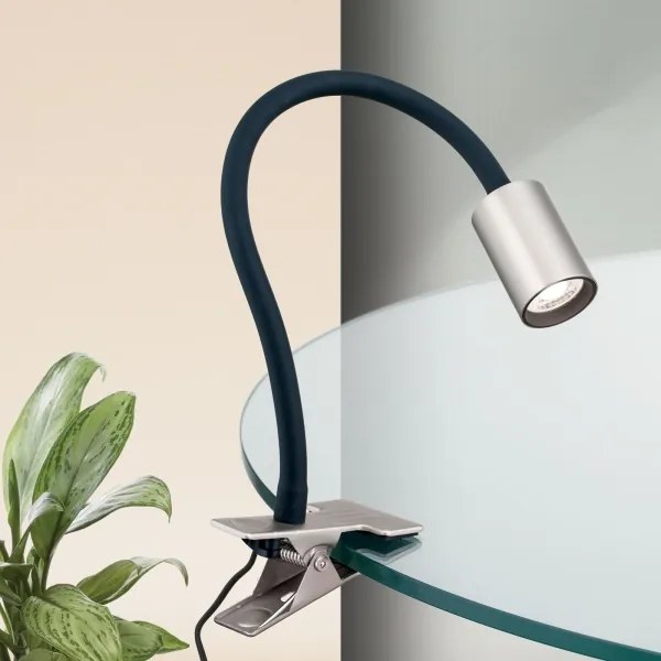 Orion Str 10-489- LED Lampada da tavolo flessibile con clip KURT LED/5W/230V argento