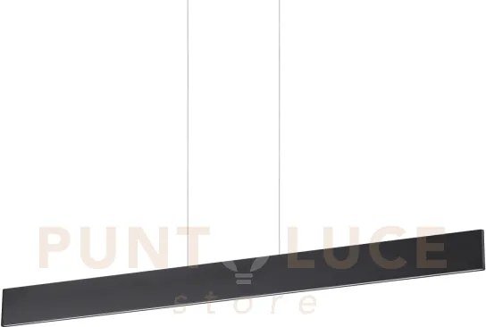 Desk lampadario a sospensione in alluminio led 3000k 32w  3150 lm nero