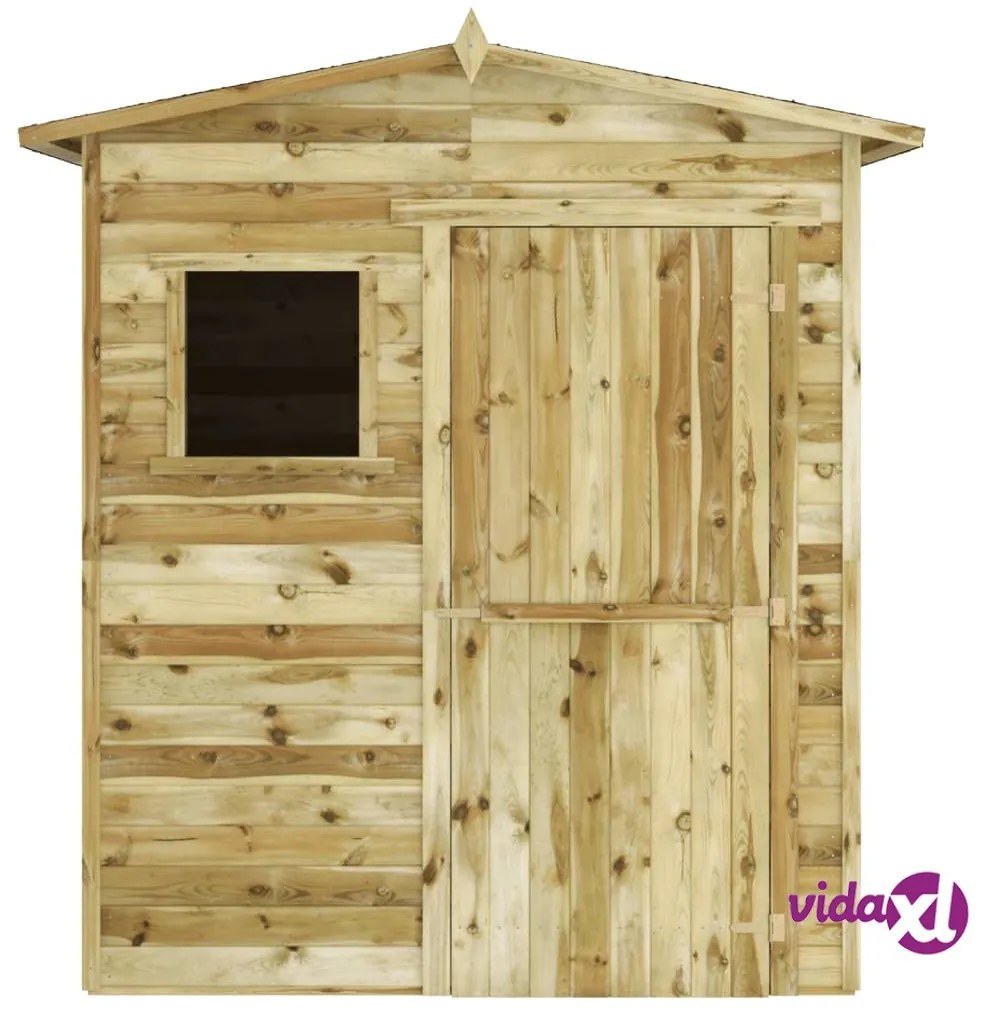 vidaXL Casetta da Giardino 1,5x2 m in Legno di Pino Impregnato