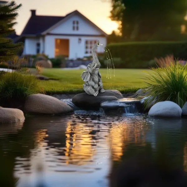 Globo 33884 - Decorazione solare a LED 20xLED/0,02W/3V IP44 elefante