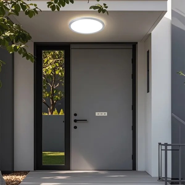 Brilagi - Plafoniera da bagno LED ULTRA SLIM 24W/230V Ø 42 cm argento IP54