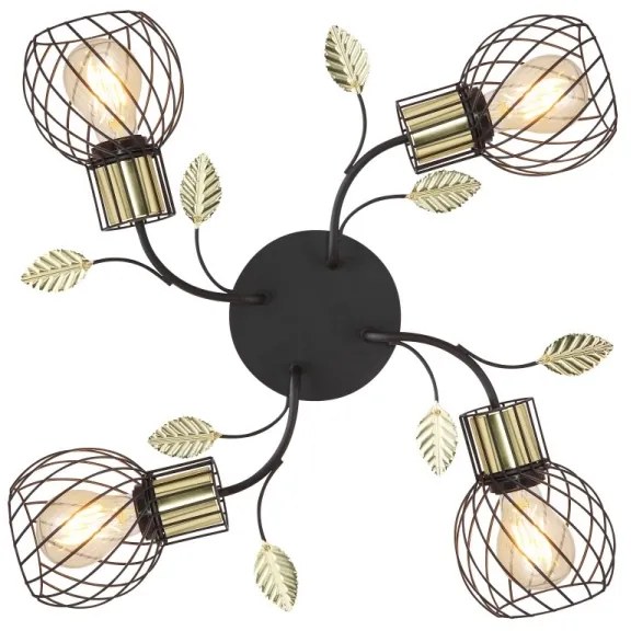 Globo 54113-4D - Lampadario da parete LALLY 4xE27/40W/230V