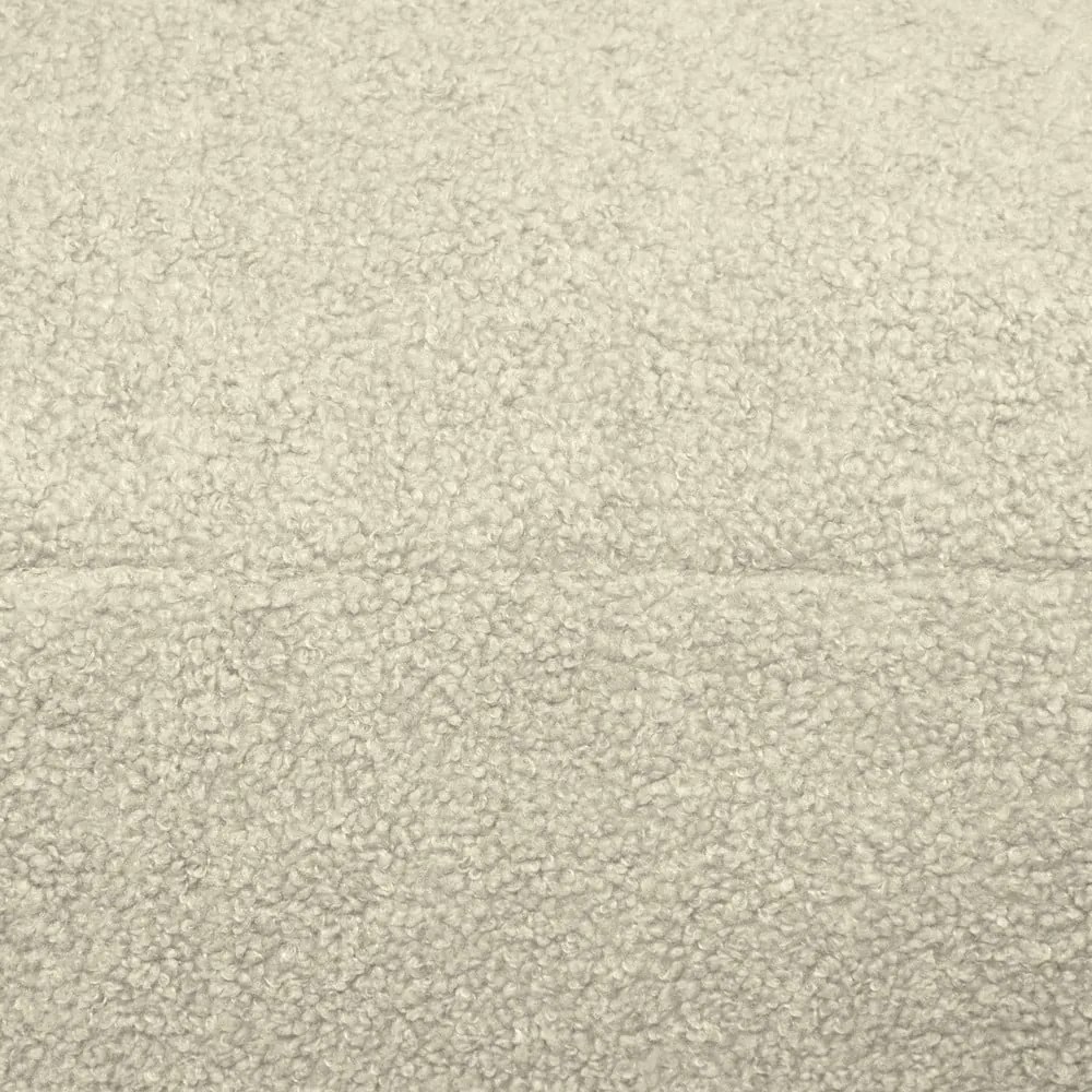 Puof a sacco color crema con rivestimento in bouclé Plus 100 Lounge – SLOWDOWN