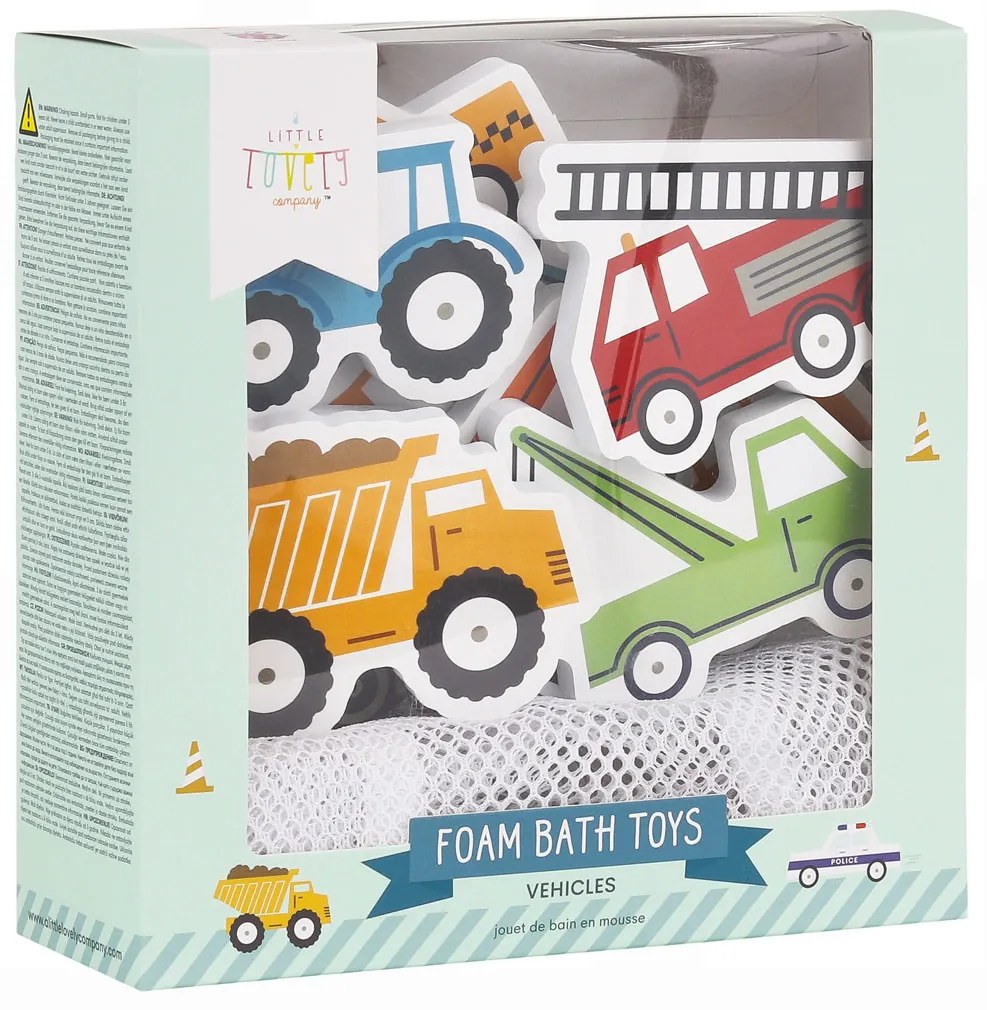 A Little Lovely Company - giocattoli da bagno in schiuma - veicoli
