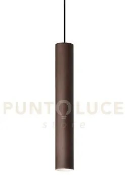 Look round sospensione 1 luce attacco gu10 d.6x40cm coffee
