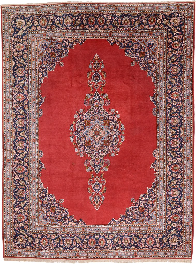 Kashan Tappeto 280 x 370 (Iran) Annodato A Mano
