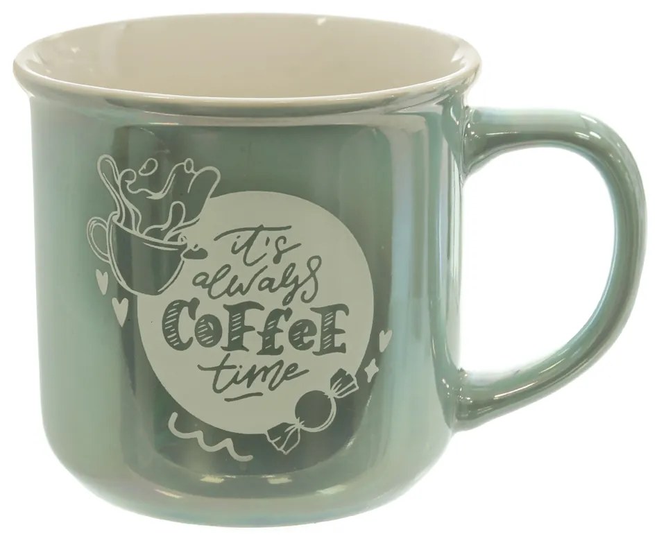 Tazza mug in azzurro perlato It's Always Coffee Time