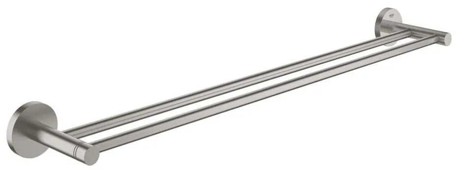 GROHE 41203DC0 - Porta asciugamani a due bracci START 654 mm in acciaio inox