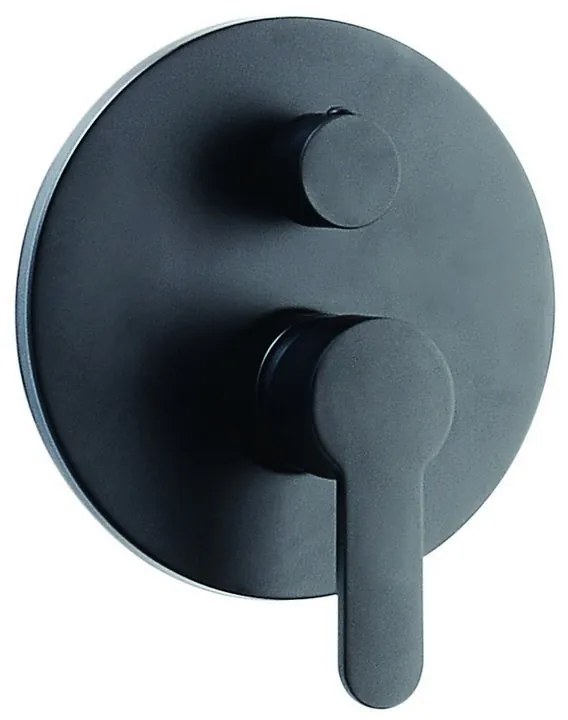 Kamalu - Gruppo miscelatore soffione e doccetta colore nero L2600
