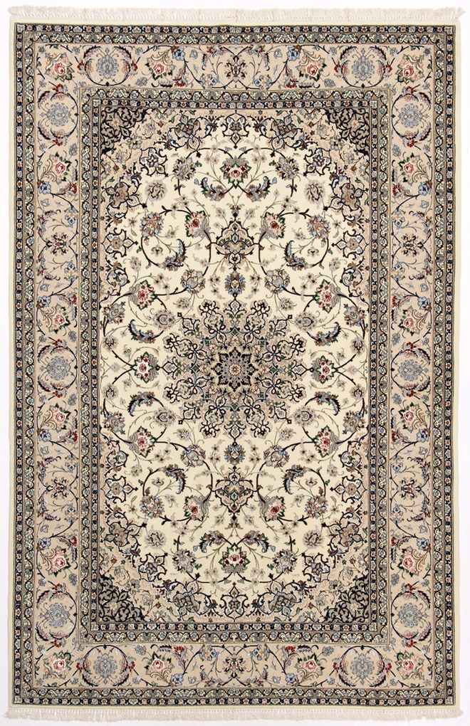 Isfahan Tappeto 160x250 (Iran) Annodato A Mano