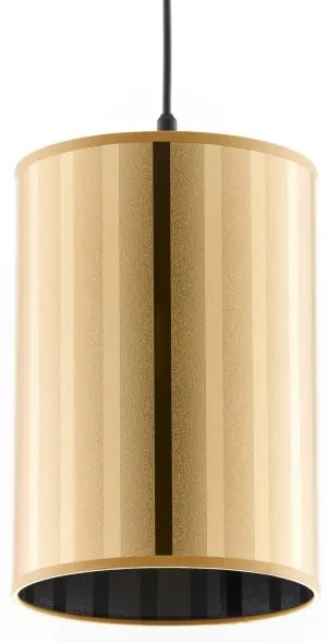 Jupiter 2090 - Lampadario sospeso a cavo CORTINA 1xE27/15W/230V oro/nero