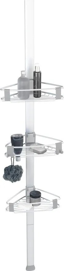 Mensola da bagno telescopica color argento opaco in alluminio Purio – Wenko