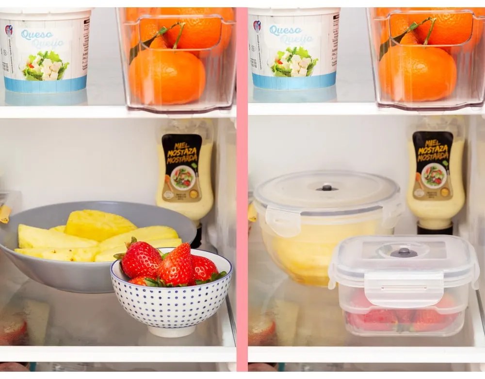 Set di 3 scatole per alimenti e pompa per il vuoto Flavia - Compactor