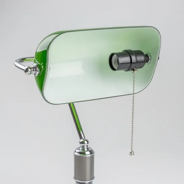 Brilagi - Lampada da scrivania BANK OFFICE 1xE27/60W/230V nera/argento/verde