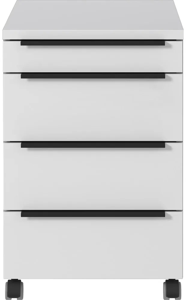 Armadietto grigio chiaro su ruote 42x63x60 cm Mailand – Germania