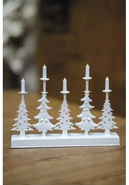 Candelabro natalizio a LED LED/2xAA bianco