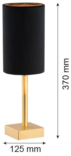 Argon 8031 - Lampada da tavolo ABRUZZO 1xE14/7W/230V ottone/nero