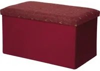 Cassapanca pieghevole 70x40 cm rossa
