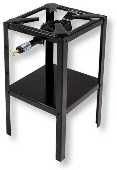 Fornellone a Gas Drago 233/CE 40x40x80H con Bruciatore in Ghisa 8,5 Kw