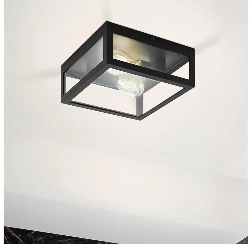 Eglo 99122 - Plafoniera da bagno AMEZOLA 2xE27/40W/230V