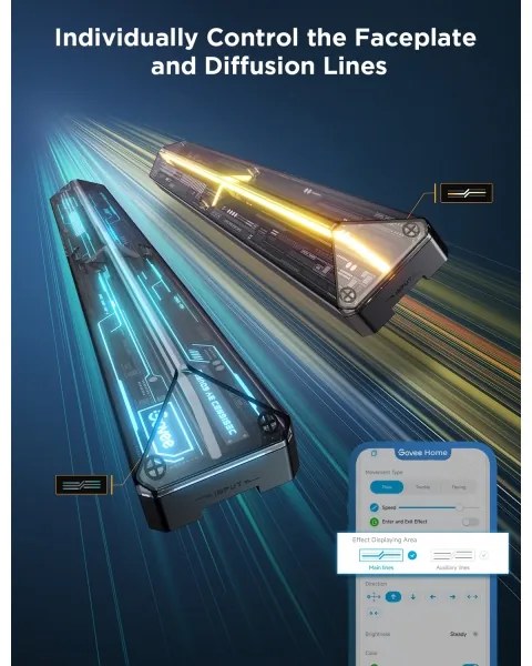 Govee - Smart Gaming (4+1) Applique RGBIC Wi-Fi