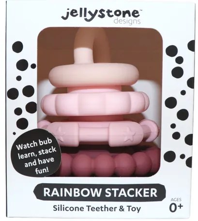 Piramide impilabile con massaggiagengive, rosa