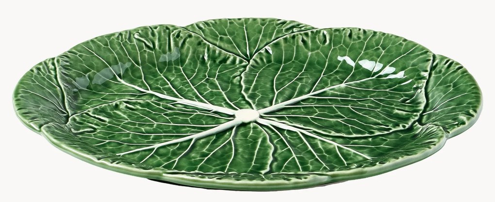 Piatto da portata ovale dipinto a mano Cabbage