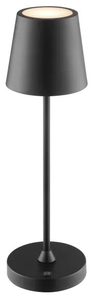 Brilliant - Lampada da tavolo touch ricaricabile e dimmerabile ELORA LED/2,5W/5V 2700K IP44 nera