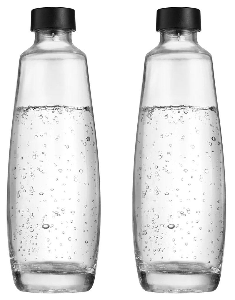 Set 2 bottiglie in vetro per gasatore Duo Sodastream