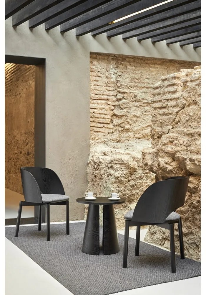 Tavolino nero , ø 50 cm Cep - Teulat