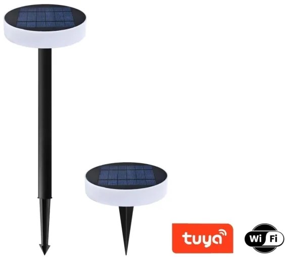 Immax NEO 07910L-LED RGB Lampada solare dimmerabile LED 1W 5V rotonda IP54 Tuya